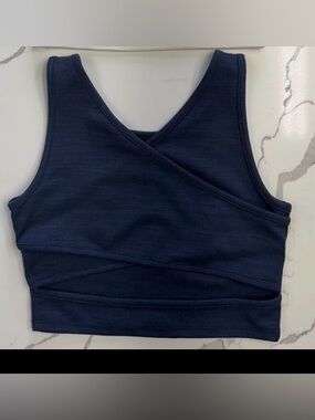 Roxy Navy Crop Top blue
